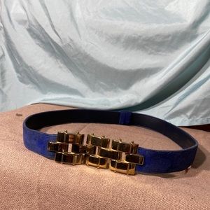 Never worn chain link belt genuine leather